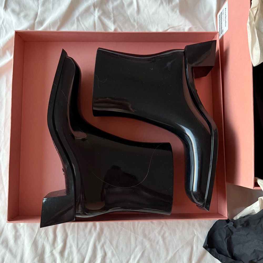 Acne Black Heeled Ankle Boots